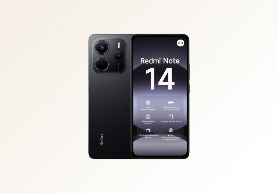 Смартфон Xiaomi Redmi Note 14 6/128Gb (Midnight Black)