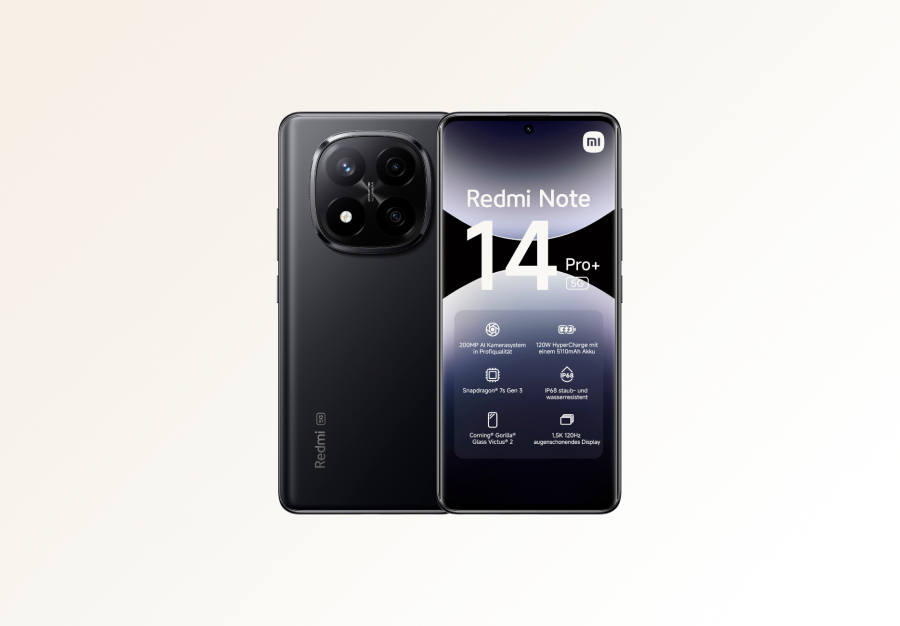 Смартфон Xiaomi Redmi Note 14 Pro+ 5G 12/512Gb (Midnight Black)
