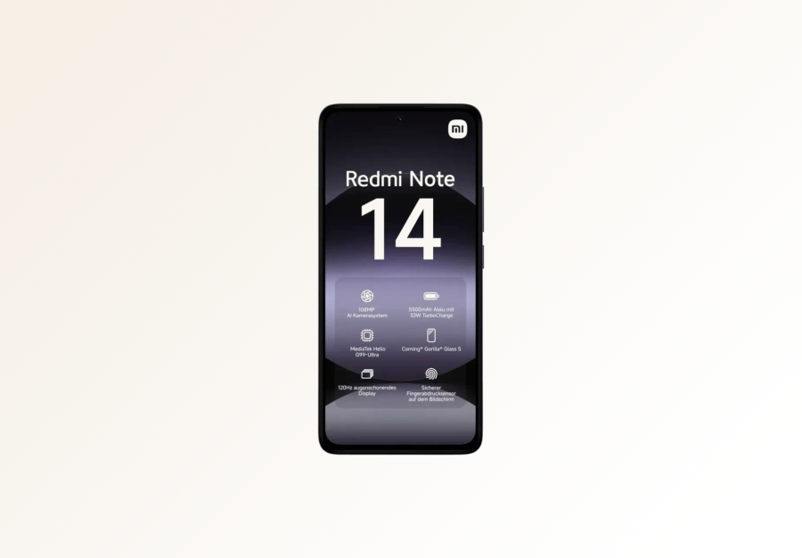 Смартфон Xiaomi Redmi Note 14 6/128Gb (Midnight Black) — изображение 3