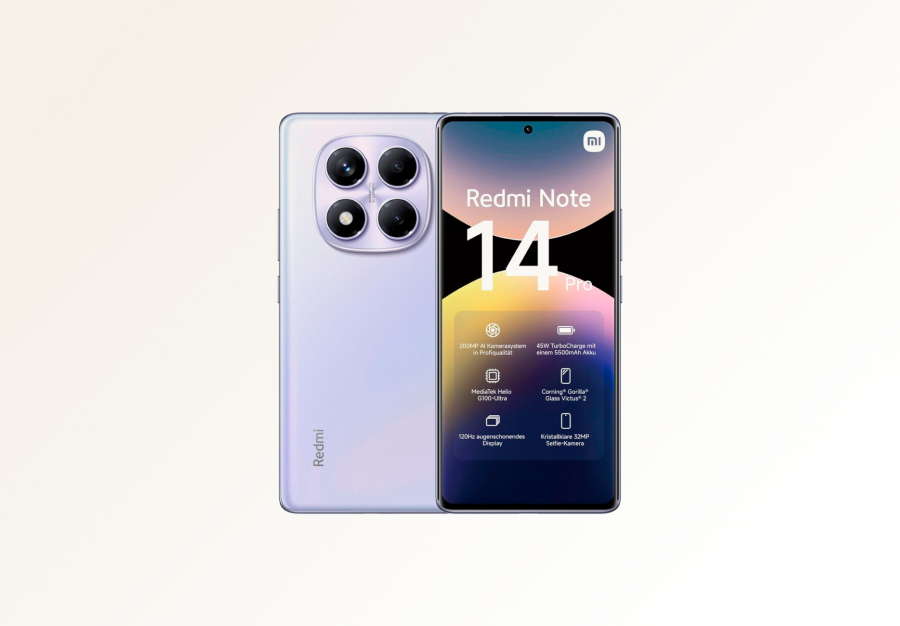 Смартфон Xiaomi Redmi Note 14 Pro 8/256Gb (Aurora Purple)