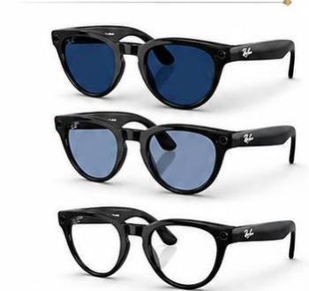 Умные очки Ray-Ban Meta Headliner Gen 2 Shiny Black / Transitions Sapphire 50 — купить в Ставрополе